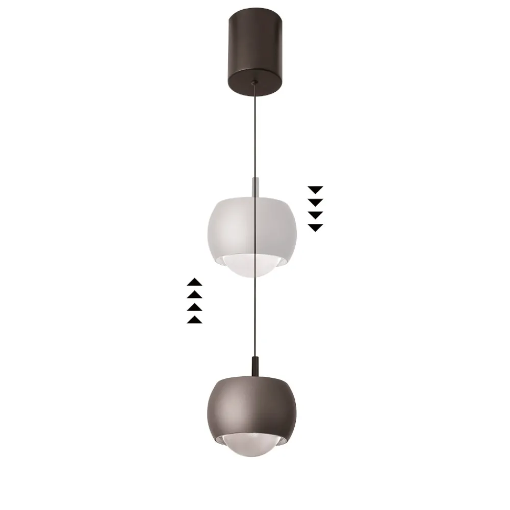 Lampade A Sospensione-Selezionato da Mazzolaluce Lampada a sospensione nera led 12w 3000k design