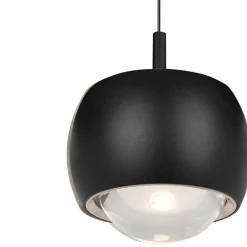Lampade A Sospensione-Selezionato da Mazzolaluce Lampada a sospensione nera led 12w 3000k design