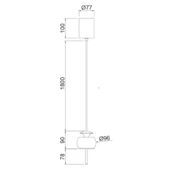 Lampade A Sospensione-Selezionato da Mazzolaluce Lampada a sospensione nera led 12w 3000k design