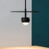 Lampade A Sospensione-Selezionato da Mazzolaluce Lampada a sospensione nera per tavolo soggiorno