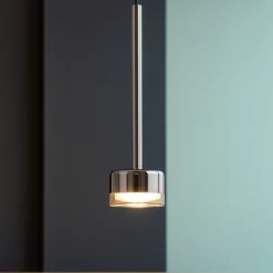 Lampade A Sospensione-Selezionato da Mazzolaluce Lampada a sospensione nera vetro bronzo moderna