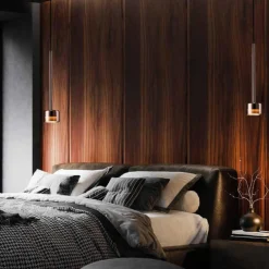 Lampade A Sospensione-Selezionato da Mazzolaluce Lampada a sospensione nera vetro bronzo moderna