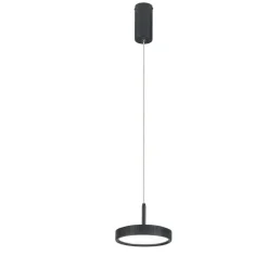 Lampade A Sospensione-Ondaluce Lampada a sospensione nina nera per cucina led 20w 3000k
