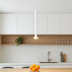 Lampade A Sospensione-Ondaluce Lampada a sospensione so lila gr bianca per isola cucina