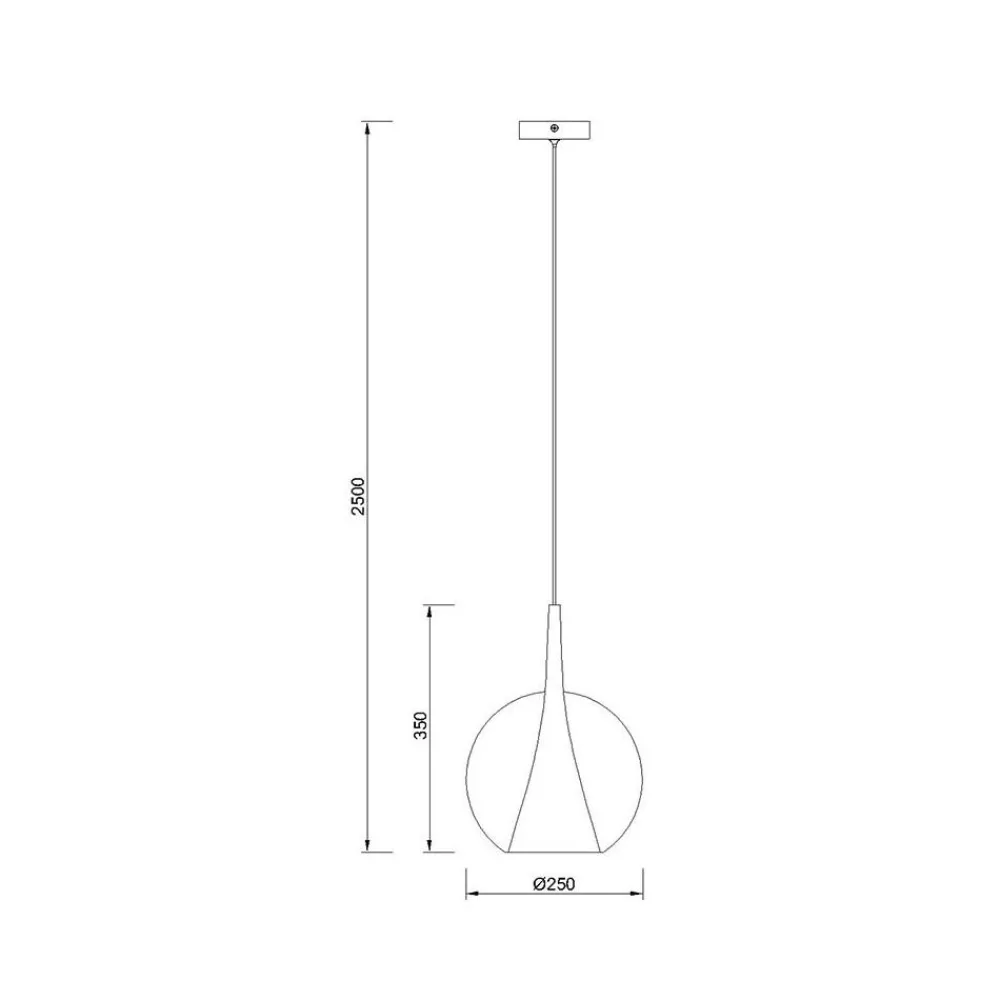 Lampade A Sospensione-Selezionato da Mazzolaluce Lampada a sospensione oro di vetro ambra sfera design moderna