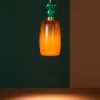 Lampade A Sospensione-Selezionato da Mazzolaluce Lampada a sospensione oro led vetro arancione verde design moderna