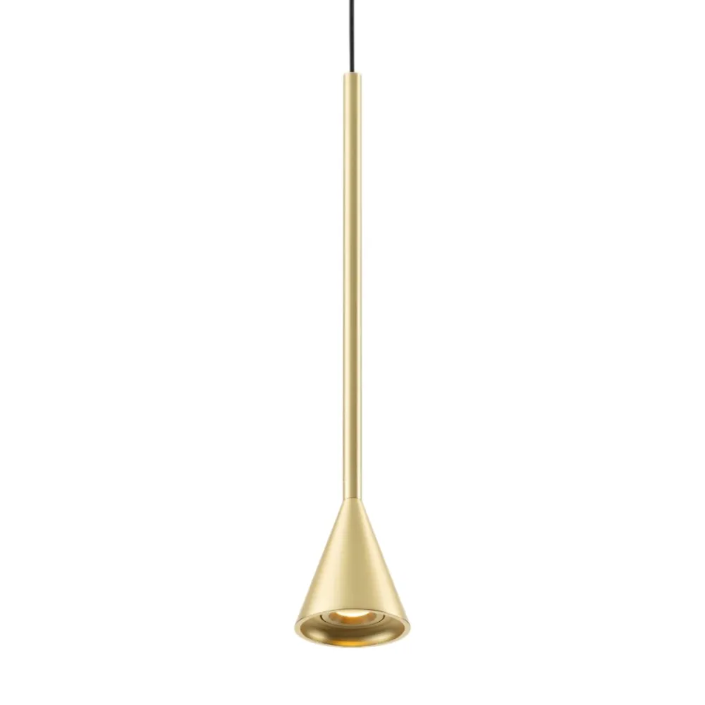 Lampade A Sospensione-Selezionato da Mazzolaluce Lampada a sospensione oro led design mini cono moderna