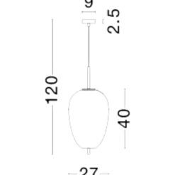 Lampade A Sospensione-Selezionato da Mazzolaluce Lampada a sospensione oro ottone vetro bianco