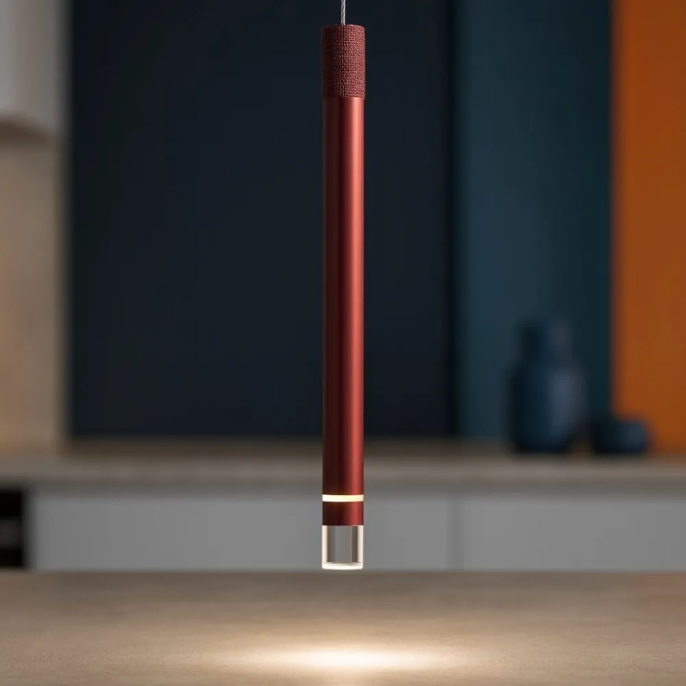 Lampade A Sospensione-Selezionato da Mazzolaluce Lampada a sospensione oro rosa cilindro design led 7w 3000k