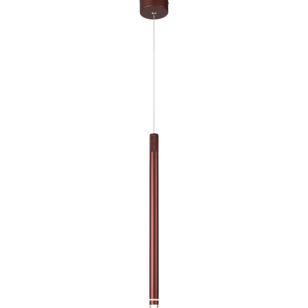 Lampade A Sospensione-Selezionato da Mazzolaluce Lampada a sospensione oro rosa cilindro design led 7w 3000k
