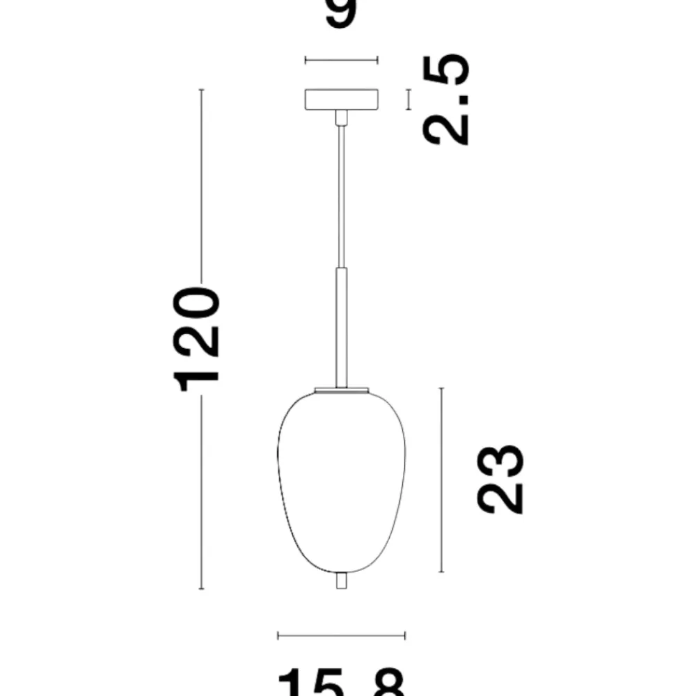 Lampade A Sospensione-Selezionato da Mazzolaluce Lampada a sospensione oro sfera vetro bianco per camera da letto