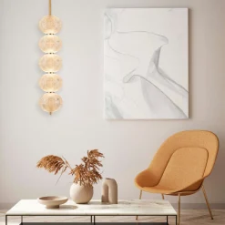 Lampade A Sospensione-Selezionato da Mazzolaluce Lampada a sospensione oro stile contemporaneo sfere trasparenti