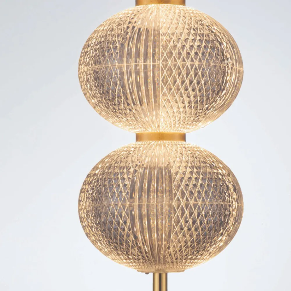 Lampade A Sospensione-Selezionato da Mazzolaluce Lampada a sospensione oro stile contemporaneo sfere trasparenti