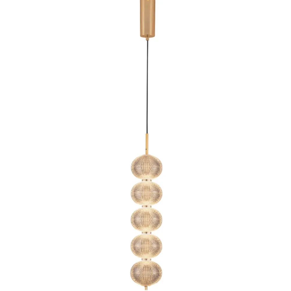 Lampade A Sospensione-Selezionato da Mazzolaluce Lampada a sospensione oro stile contemporaneo sfere trasparenti