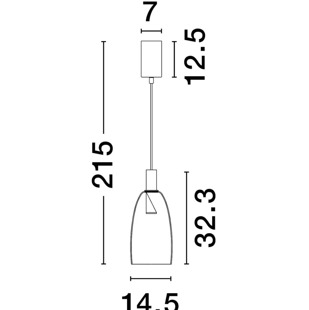 Lampade A Sospensione-Selezionato da Mazzolaluce Lampada a sospensione oro vetro fume led 7w 3000k per cucina