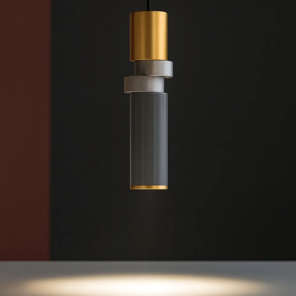 Lampade A Sospensione-Maytoni Lampada a sospensione palette oro argento per camera da letto