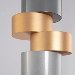 Lampade A Sospensione-Maytoni Lampada a sospensione palette per comodino camera da letto oro argento
