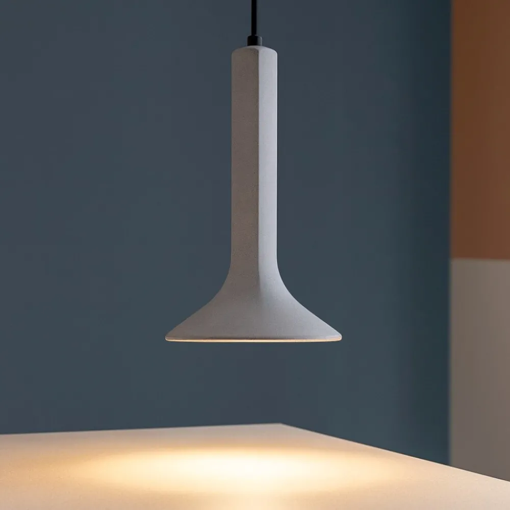 Lampade A Sospensione-Selezionato da Mazzolaluce Lampada a sospensione pendente di cemento girigio design