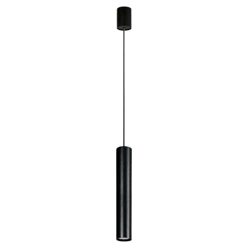 Lampade A Sospensione-Selezionato da Mazzolaluce Lampada a sospensione per bancone isola moderna cilindro nero