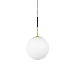 Lampade A Sospensione-Miloox Lampada a sospensione per camera da letto sfera vetro jugen