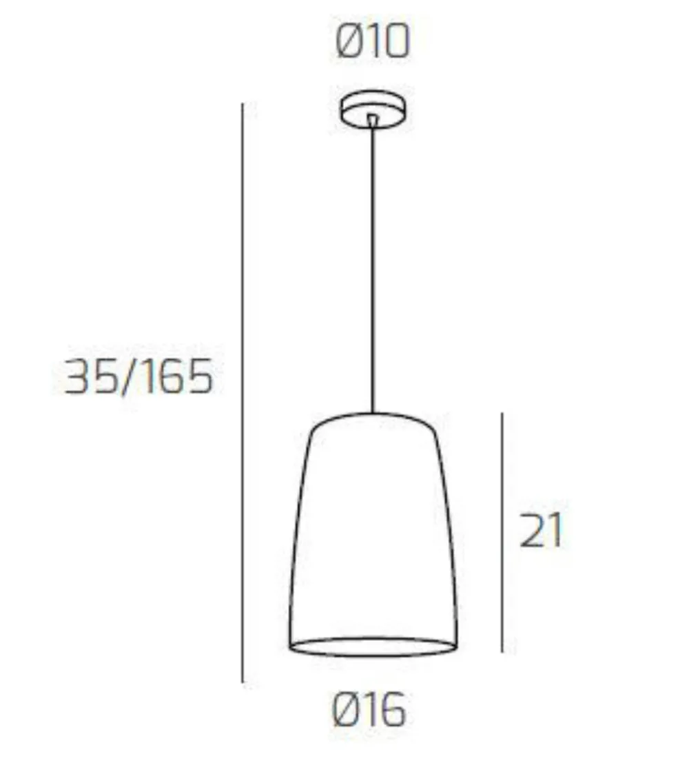 Lampade A Sospensione-Top Light Lampada a sospensione per comodino camera da letto vetro cromato