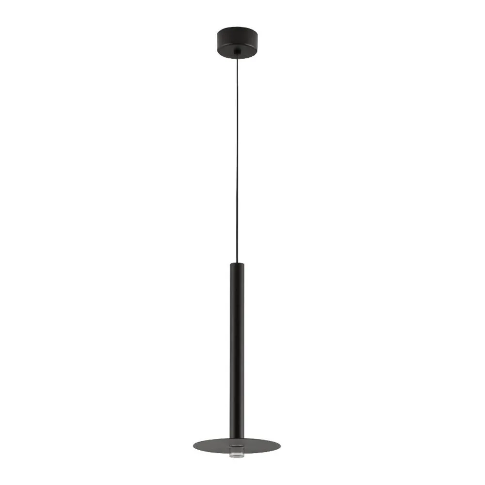 Lampade A Sospensione-Selezionato da Mazzolaluce Lampada a sospensione per comodino camera da letto nera led 3000k