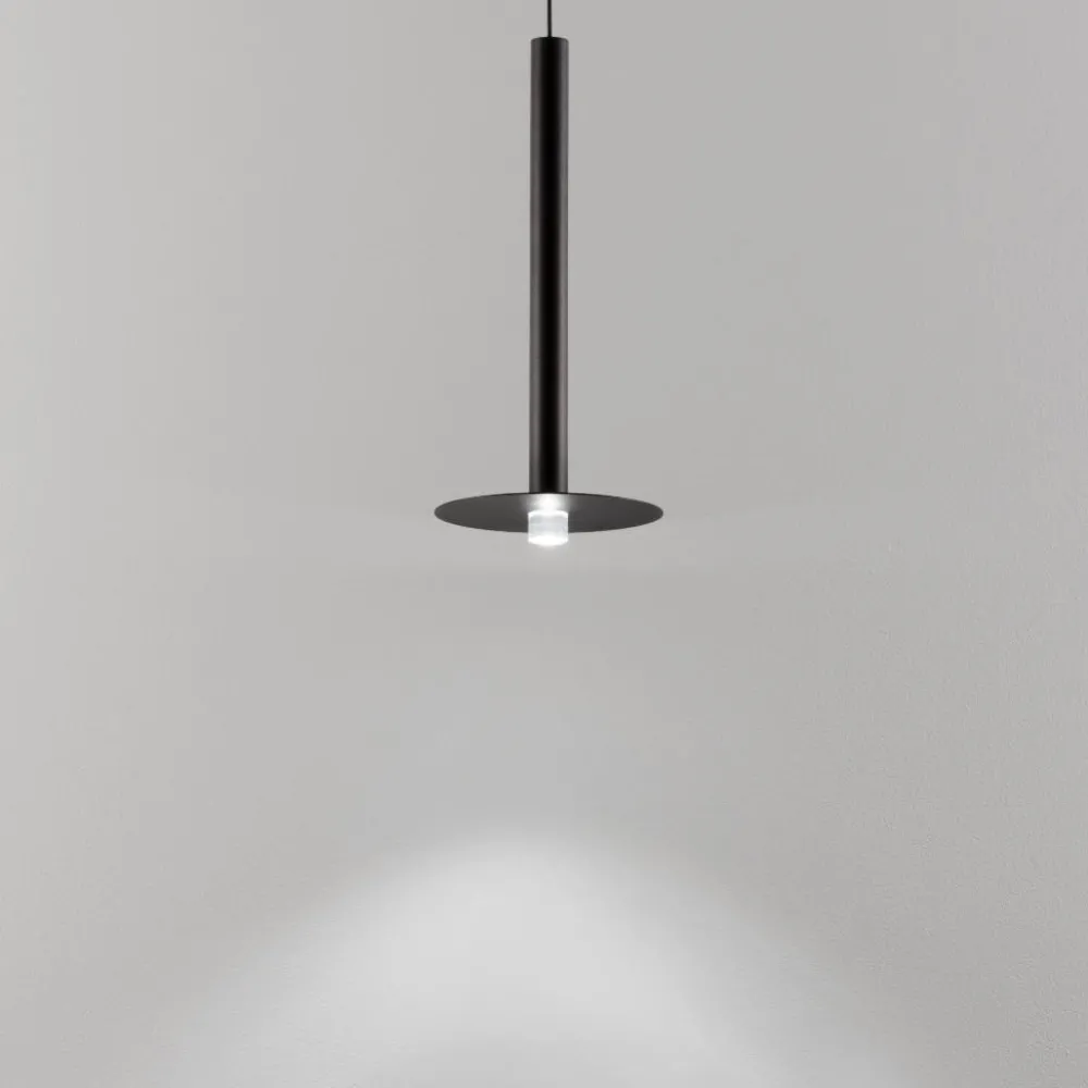 Lampade A Sospensione-Selezionato da Mazzolaluce Lampada a sospensione per comodino camera da letto nera led 3000k