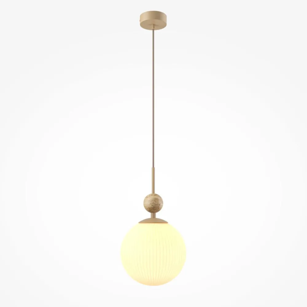 Lampade A Sospensione-Maytoni Lampada a sospensione per comodino tavo sfera vetro decorato