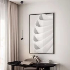 Lampade A Sospensione-Selezionato da Mazzolaluce Lampada a sospensione per comodino nera parabola magnetica orientabile