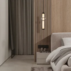 Lampade A Sospensione-Selezionato da Mazzolaluce Lampada a sospensione per comodino in vetro fume' led 3000k dimmerabile