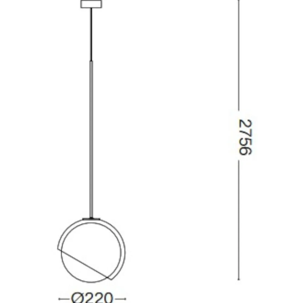 Lampade A Sospensione-Ideal Lux Lampada a sospensione per comodino letto vetro ottone bloom sp1 d22