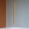 Lampade A Sospensione-Selezionato da Mazzolaluce Lampada a sospensione per comodino cilindro oro led 3000k