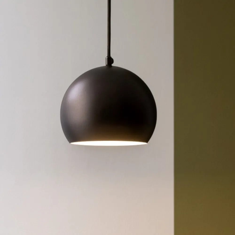 Lampade A Sospensione-Selezionato da Mazzolaluce Lampada a sospensione per cucina a cupola marrone 17 cm