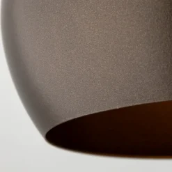 Lampade A Sospensione-Selezionato da Mazzolaluce Lampada a sospensione per cucina a cupola marrone 17 cm