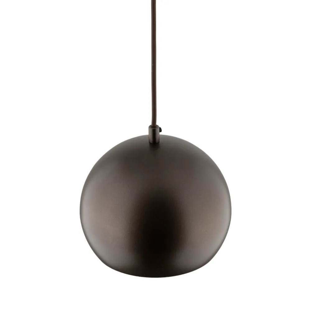 Lampade A Sospensione-Selezionato da Mazzolaluce Lampada a sospensione per cucina a cupola marrone 17 cm