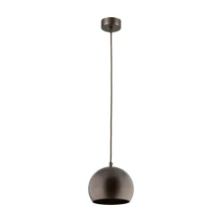 Lampade A Sospensione-Selezionato da Mazzolaluce Lampada a sospensione per cucina a cupola marrone 17 cm