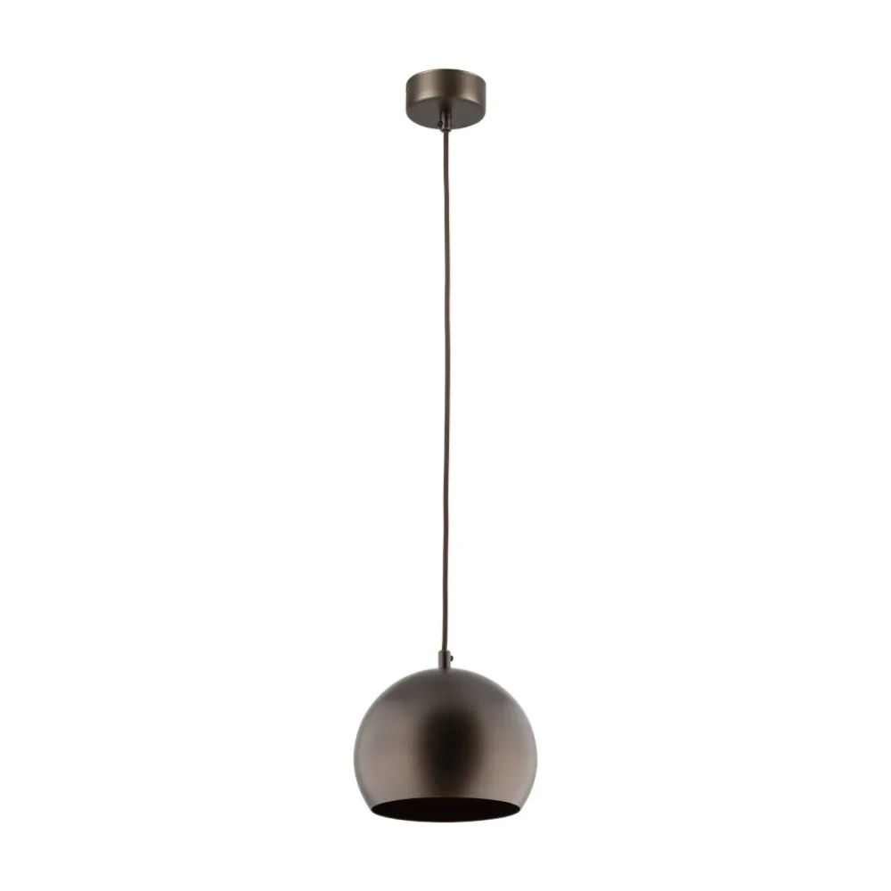 Lampade A Sospensione-Selezionato da Mazzolaluce Lampada a sospensione per cucina a cupola marrone 17 cm