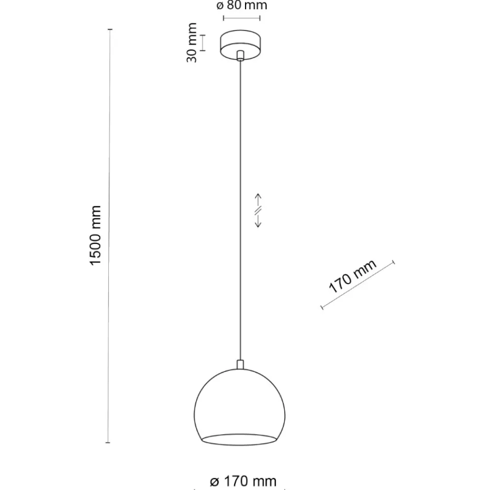 Lampade A Sospensione-Selezionato da Mazzolaluce Lampada a sospensione per cucina a cupola marrone 17 cm