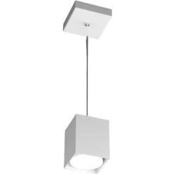 Lampade A Sospensione-Top Light Lampada a sospensione per cucina cubo bianco plate