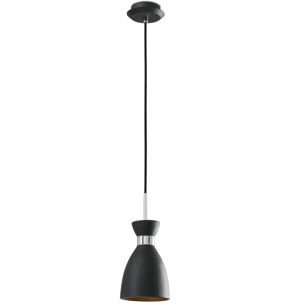 Lampade A Sospensione-Selezionato da Mazzolaluce Lampada a sospensione per esterno nero interno oro