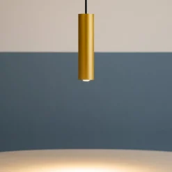 Lampade A Sospensione-Selezionato da Mazzolaluce Lampada a sospensione per isola cilindro oro
