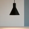 Lampade A Sospensione-Selezionato da Mazzolaluce Lampada a sospensione per isola cucina nero a cono 18 cm