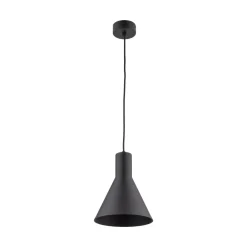Lampade A Sospensione-Selezionato da Mazzolaluce Lampada a sospensione per isola cucina nero a cono 18 cm