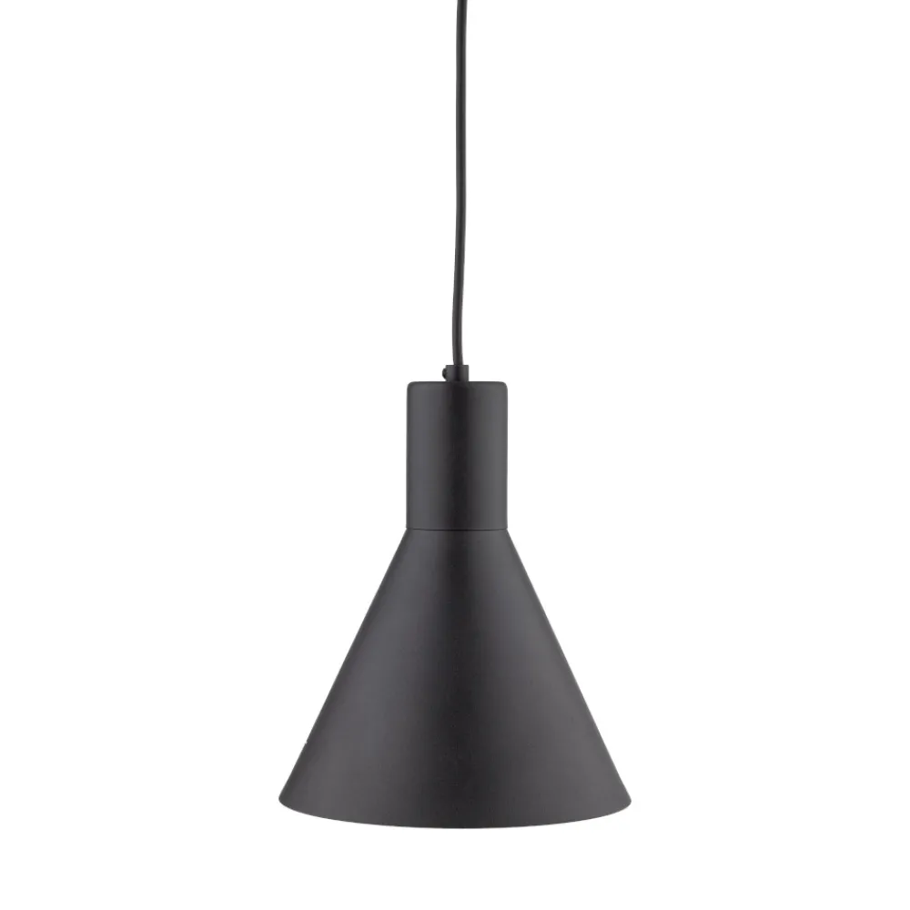 Lampade A Sospensione-Selezionato da Mazzolaluce Lampada a sospensione per isola cucina nero a cono 18 cm