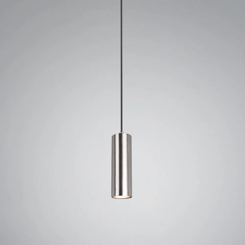 Lampade A Sospensione-Selezionato da Mazzolaluce Lampada a sospensione per isola cilindro grigio