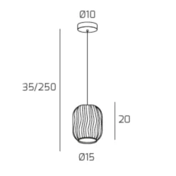 Lampade A Sospensione-Top Light Lampada a sospensione per isola toplight tender blu