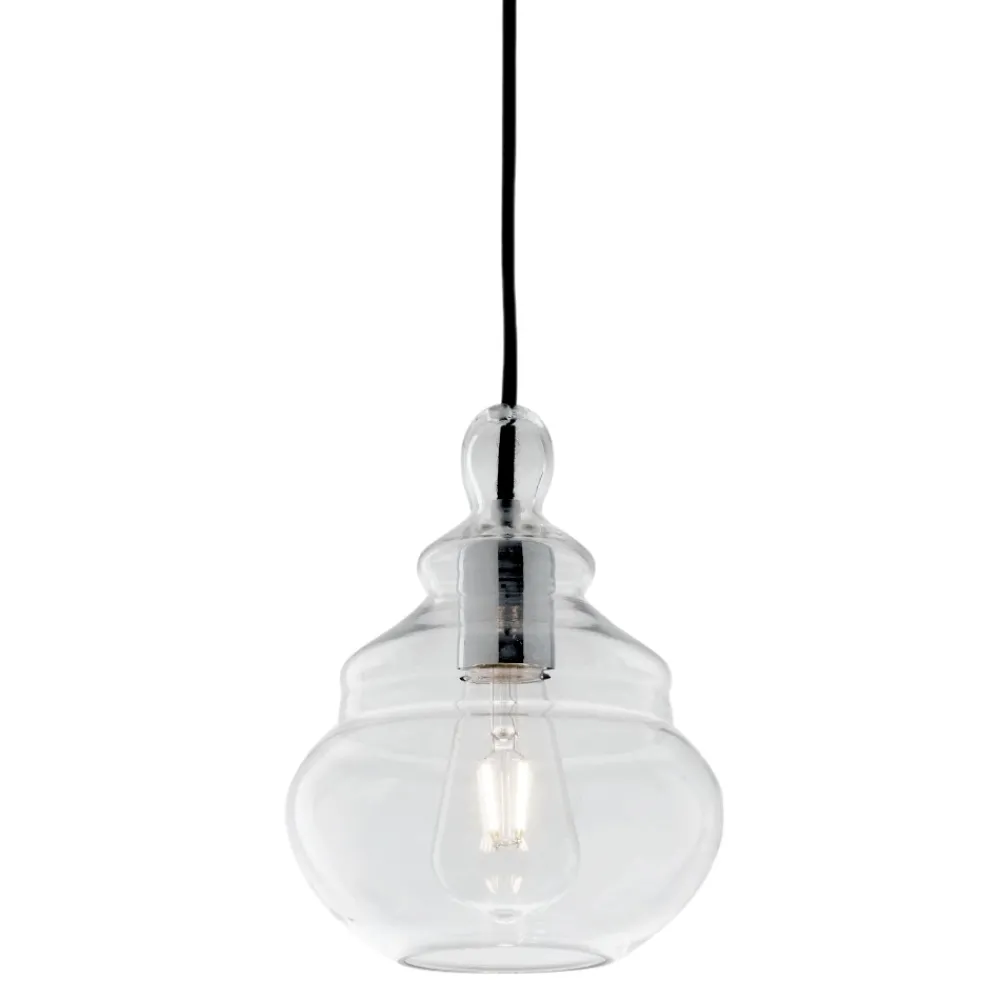 Lampade A Sospensione-Miloox Lampada a sospensione per isola adone design vetro trasparente