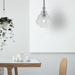Lampade A Sospensione-Miloox Lampada a sospensione per isola adone design vetro trasparente