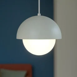 Lampade A Sospensione-Selezionato da Mazzolaluce Lampada a sospensione per isola penisola cucina beige sfera 17 cm