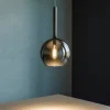 Lampade A Sospensione-Top Light Lampada a sospensione per isola sfera cromo future toplight